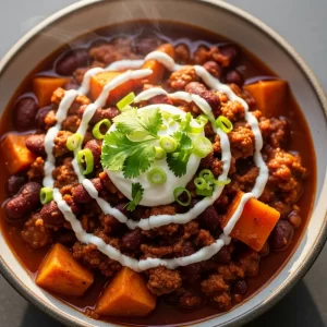 Vegan Chili with Kidney Beans & Sweet Potatoes