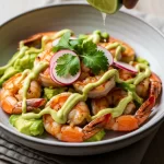 Mexican Shrimp with Creamy Avocado & Lime