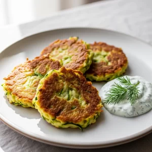 Crispy Zucchini Fritters