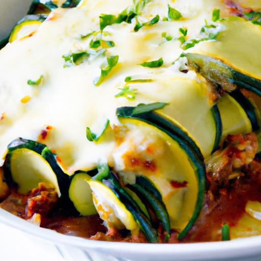 Wholesome Zucchini Lasagna with Savory Ground Turkey Twist