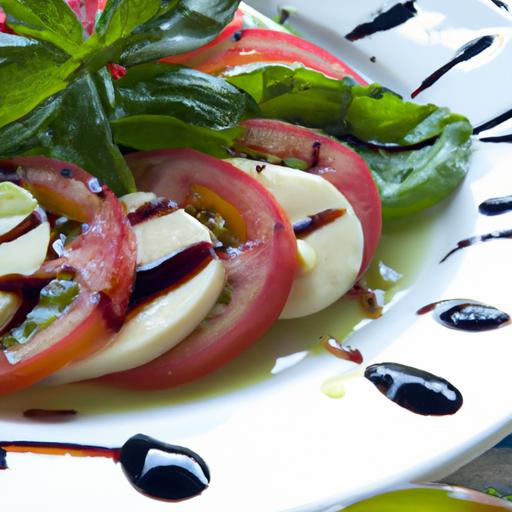 Refreshing Caprese Salad with Sweet balsamic Glaze Twist