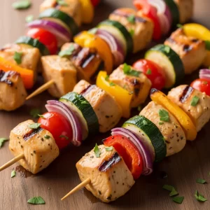 Chicken and Veggie Skewers