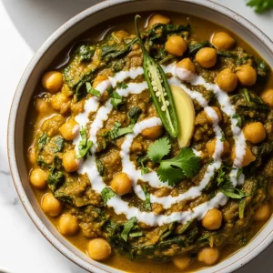 Indian Chana Saag Curry