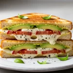 Avocado Mozzarella Tomato Grilled Cheese