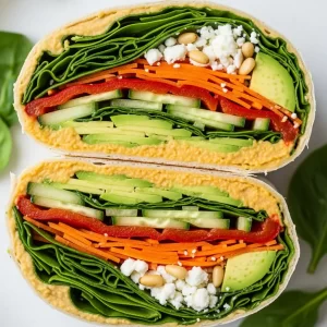 Vegetarian Hummus Wraps
