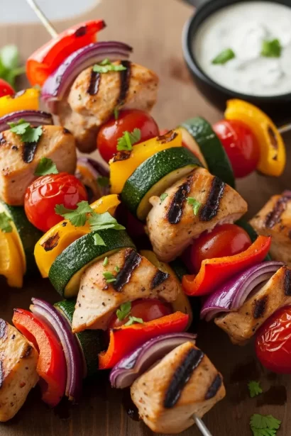 Chicken and Veggie Skewers