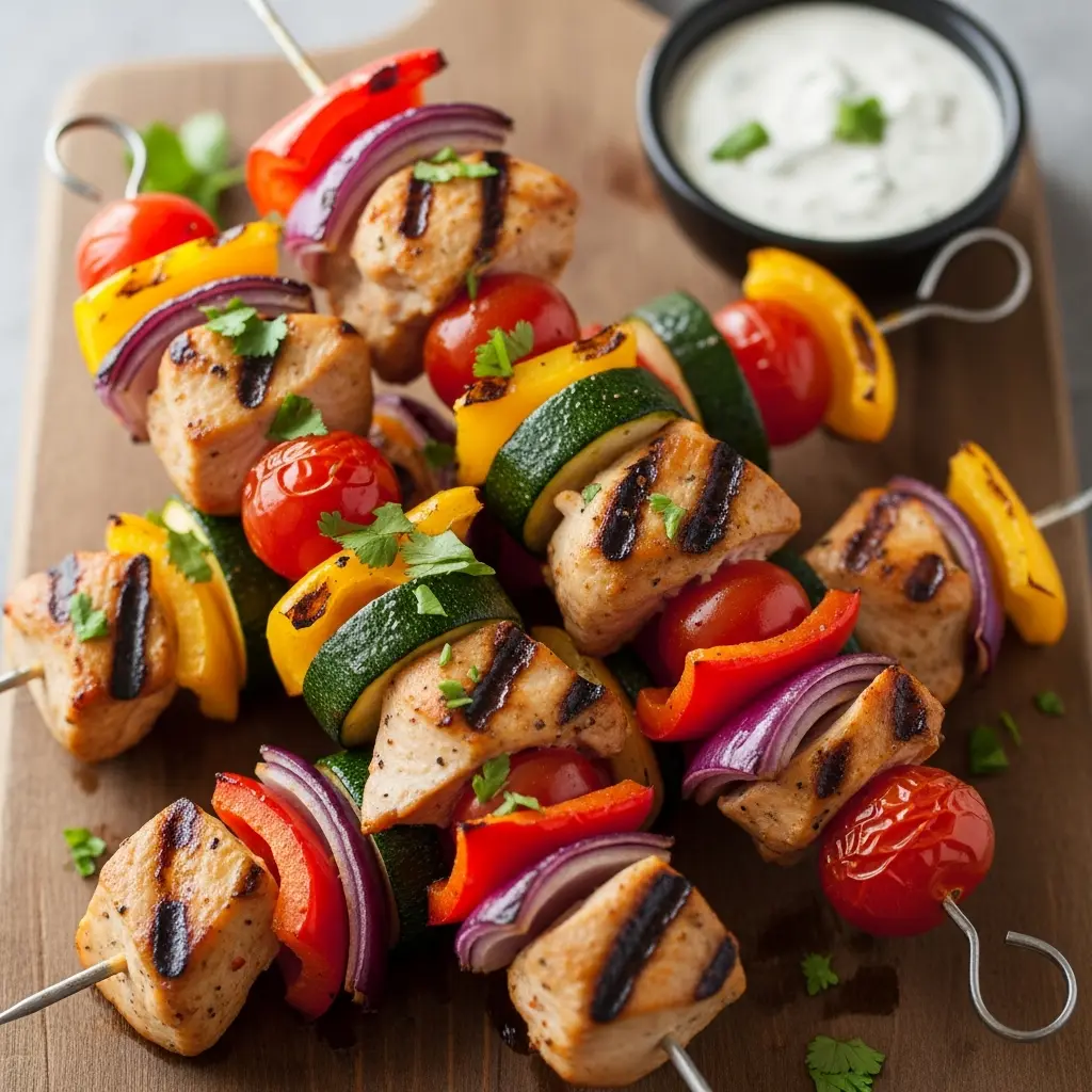Chicken and Veggie Skewers