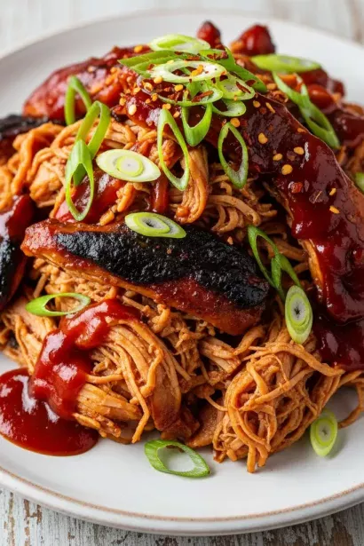 Slow Cooker BBQ Pulled Chicken