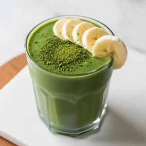 Green Matcha Smoothie with Banana