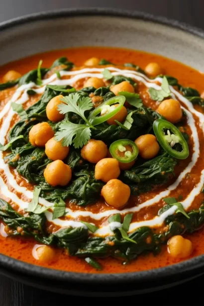 Indian Chana Saag Curry