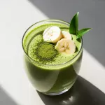 Green Matcha Smoothie with Banana