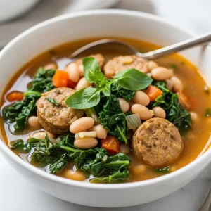 Kale and White Bean Sausage Soup