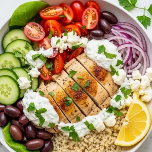 Greek Chicken Bowls