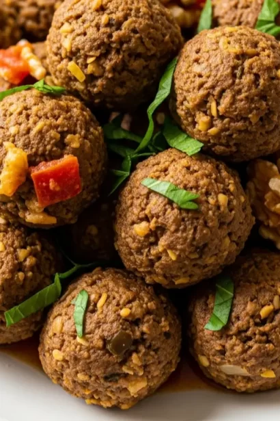 Hearty Lentil & Walnut"Meatballs