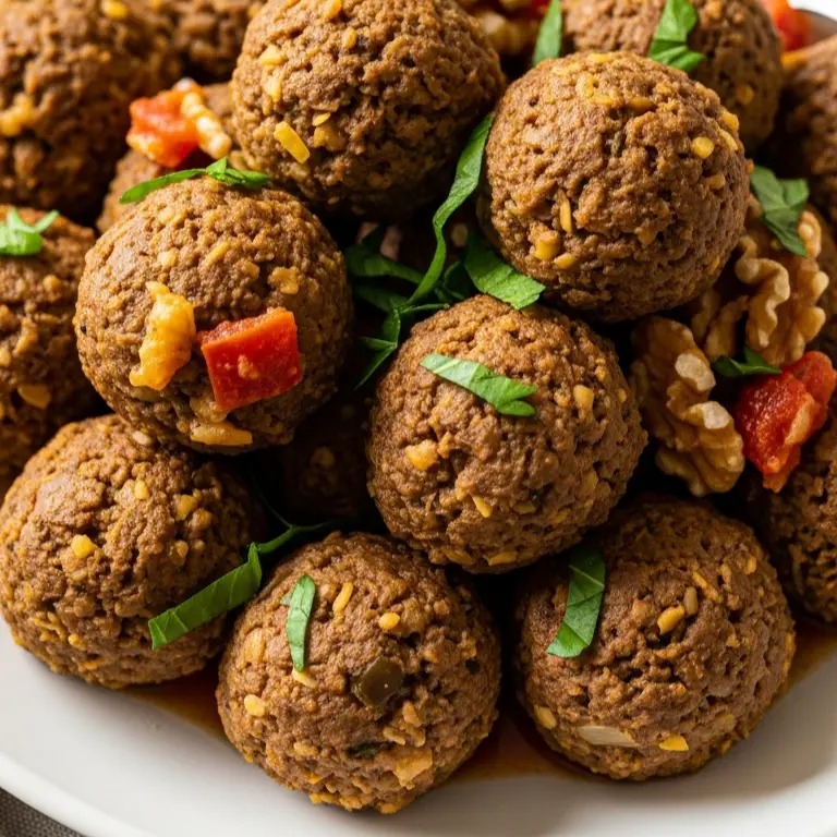 Hearty Lentil & Walnut"Meatballs