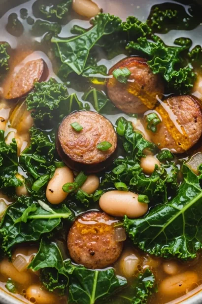 Kale and White Bean Sausage Soup