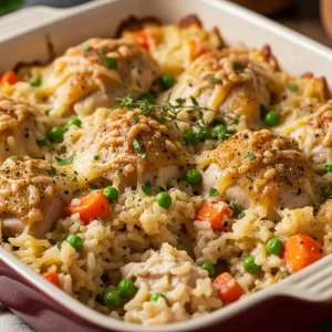 Cozy Chicken and Rice Casserole
