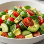 Cucumber Tomato Avocado Salad