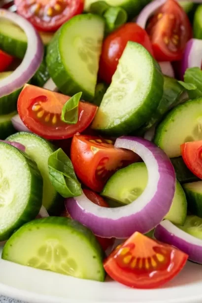Cucumber, Tomato & Onion Salad