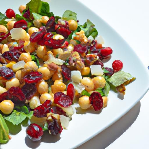 Crunchy Cranberry Garbanzo Salad: A Nutty Flavor Fusion