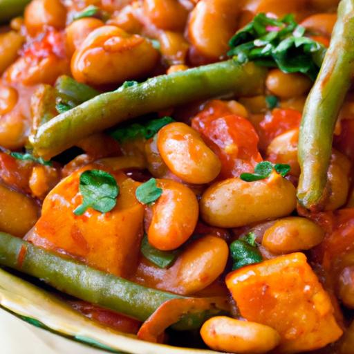 Hearty Baked Beans with Garden-Fresh Vegetables⁣ Delight