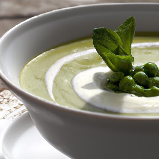 Fresh spring Pea Soup with Mint: A Vibrant Seasonal Delight