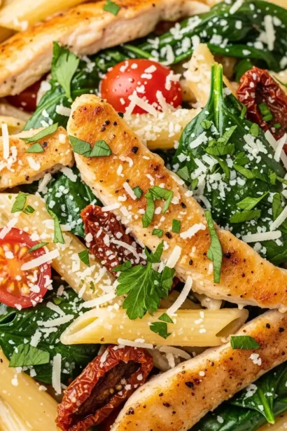 Creamy Chicken Tuscan Pasta