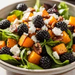 Roasted Butternut & Blackberry Salad