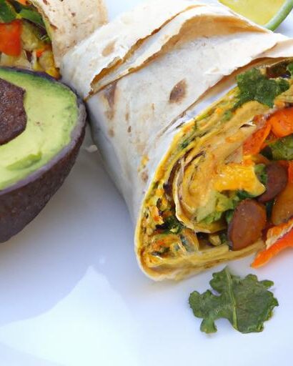 Wholesome Hummus Wrap: Shredded Carrot & Creamy Avocado