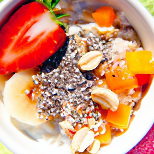 Energize Mornings: Overnight Oats with Chia & Fruit Delight