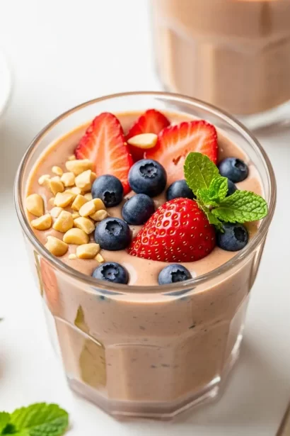 Nutty Twist on Peanut Butter & Jelly Smoothie